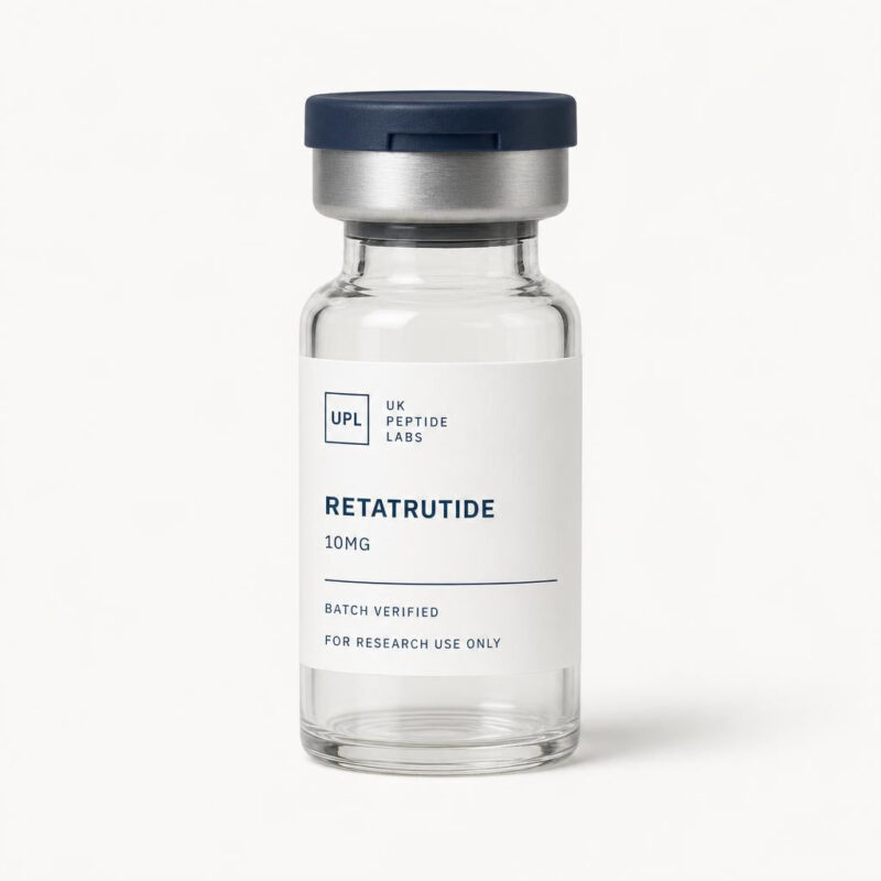 Retatrutide research peptide vial